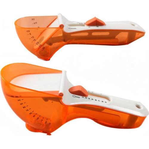 Adjustable Measuring Cooking Spoon Plastic Adjustable Measuring Spoon with Scale
