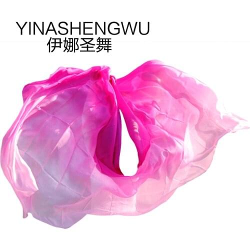 Belly Dance Props Women Belly Dance Silk Veils Belly Dance Veil For Girls Belly Dance Silk Veils rose+light rose+pink