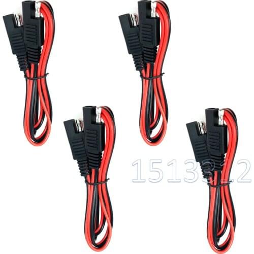 4 PCS SAE to SAE Extension Cable Quick Disconnect Wire Harness SAE Connector 3 Feet 4 PCS