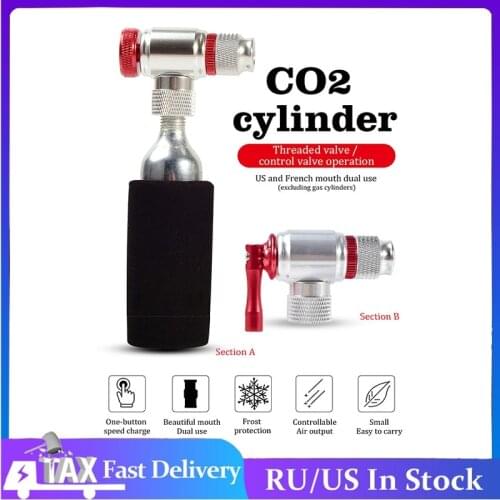 Bicycle Pump Co2 Inflator Head Quick And Easy Presta Valves Compatible Bike Accessories For Bike Bicycle Bomba Bicicleta