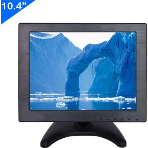 ZHIXIANDA 10.4 Inch With BNC HDMI AV VGA USB Input For Car CCTV DVR Microscope Display Desktop Industrial Monitor