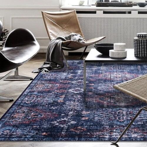 Persian Style Vintage Carpets For Living Room Imported Chenille American Carpet Bedroom Morocco Retro Rugs Hotel Home Carpet