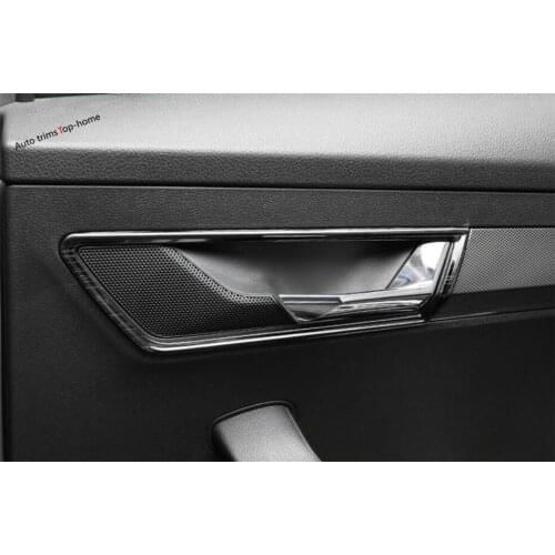 Yimaautotrims Inner Car Door Pull Handle Bowl Frame Cover Trim Stainless Steel Interior Fit For Skoda Karoq 2018 2019 2020