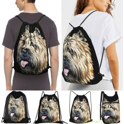 Cairn Terrier Women Purpose Drawstring Backpack Bags Men Outdoor Travel Backpacks For Gym Training Swimming Fitness Bag