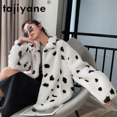 Women Coats Winter 2021 Woman Real Rex Rabbit Fur Jakcets Female Natural Fur Coat Slim Clothing Warm Abrigo Mujer TN376
