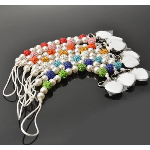 1PCs Baby Pacifier Clip Chain Infant Nipple Holder Wooden Beaded Crystal Nipple Leash Strap Metal Pacifier Clips Soother Chain