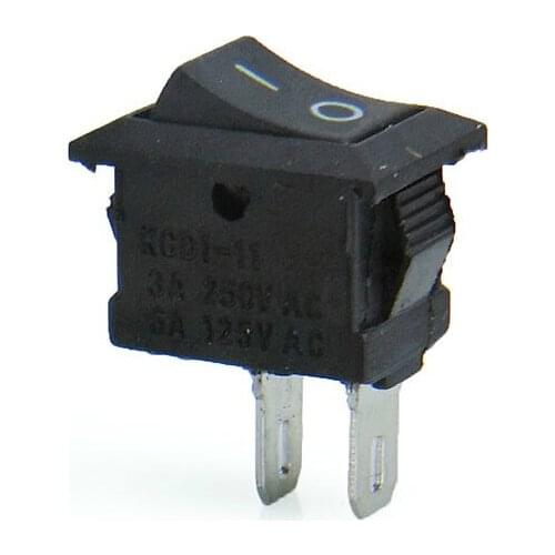 10 pcs/lot 3 color 15*10 2 Pin KCD1 250V 3A Boat Switch Red Black Snap-in SPST ON OFF Rocker Position MINI Switch