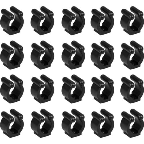 20Pcs/Set Plastic Fishing Pole Clip Fishing Rod Storage Rack Tip Clamps Holder Fishing Tools 17mm/24mm