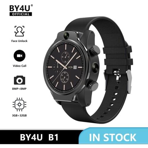 2021 New IP68 Waterproof 4G Smart Watch 3GB 32GB 8MP Dual Camera 1360mAh Face ID 1.69" 4G GPS Smartwatch For Android IOS
