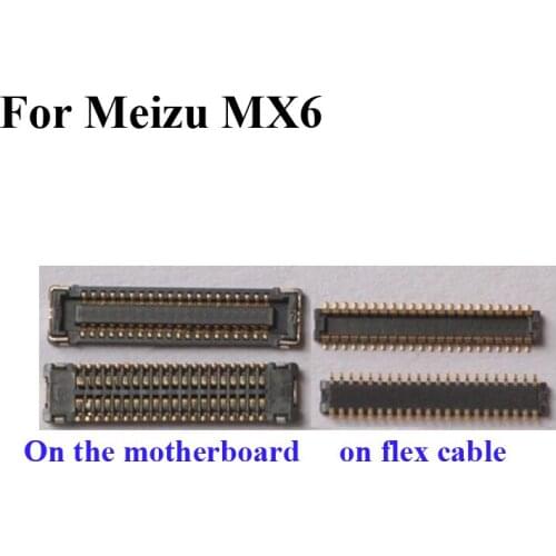 5pcs FPC connector ForMeizu MX6 MeizuMX6 LCD display screen on flex cable on mainboard motherboard For Mei zu MX6 MX 6