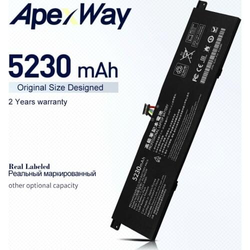 ApexWay 7.66V 5230mAh R13B01W R13B02W Laptop Battery For Xiaomi Mi Air 13.3" Series Tablet PC 40WH