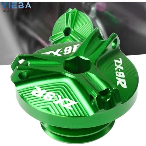 For Kawasaki ZX-9R ZX9R ZX 9R 1998-2003 Motorcycle Accessories Engine Aluminum Oil Cup Cover Oil Filler Drain Plug Sump Nut Cap