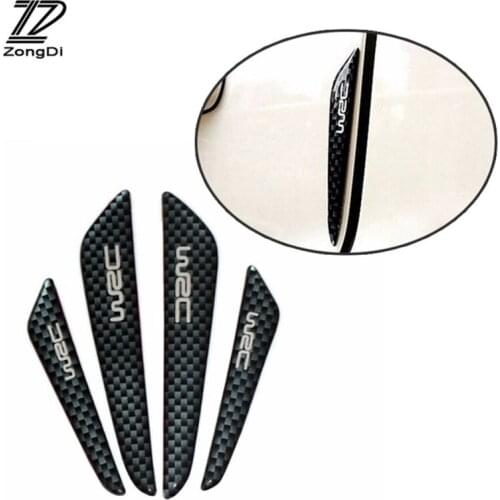 ZD 4pcs Car Door Protection Stickers For Seat Leon Ibiza VW Polo Golf 5 MK4 Touran Bora Jetta MK6 Nissan Juke Almera Accessories