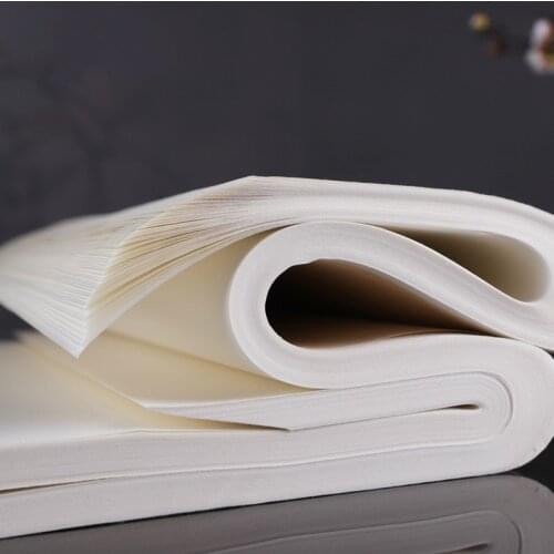 100 Sheets Xuan Paper Chinese Half-Ripe Rice Paper For Chinese Painting Calligraphy Or Paper Handicraft Supplies for Beginners
