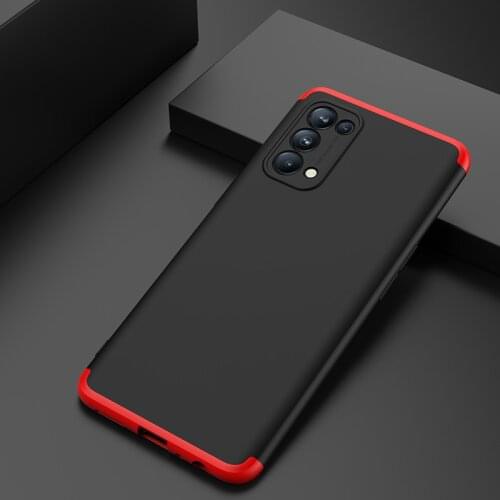 Case For Reno 5 360 Degree Full Protection Hard Matte Lens Protector Cover For Reno5 Pro Couqe Fundas