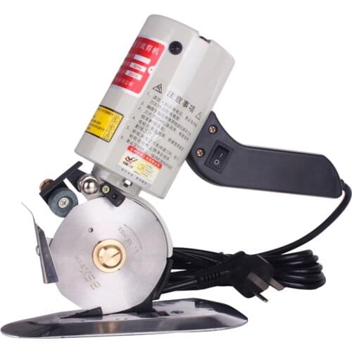 Electric Cloth Cutter Rotary Cutter 3.6 Inch Octagonal Blade Fabric Cutting Machine Electric Hand Push Scissors for Multi Layer