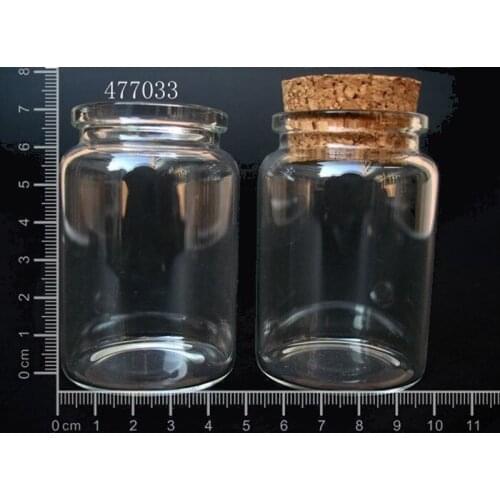EMS) factory 80ml glass bottles Cork 200/ pack DIY Lucky Wish Bottle, Cork clear glass bottle wholesale