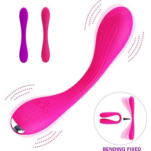 360 Angle Bending 2 Motors Dildo Vibrator Sex Toy For Female Lesbian Couples G Spot Vagina Stimulation Anal Vibrator Sex Product