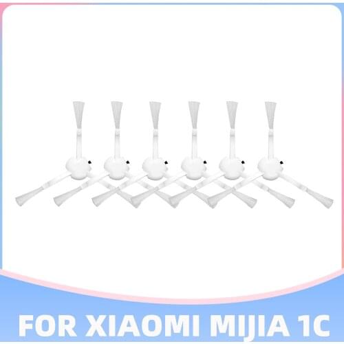 Flexible Domestic Model White 3-arm Side Brush Replacements for XIAOMI MIJIA 1C STYTJ01ZHM Mi Robot Vacuum Cleaner Spare Kits