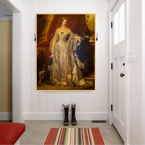 Citon Christina Robertson《Empress Alexandra Feodorovna》Canvas Art Oil Painting World Famous Artwork Picture Home Decoration