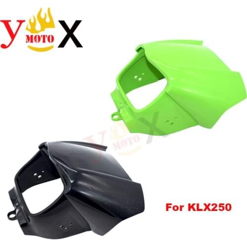 KLX 250 Off Road Front Cowl Fairing Headlight Headlamp Cover Visor Windscreen Windshield Airflow Deflector For Kawasaki KLX250