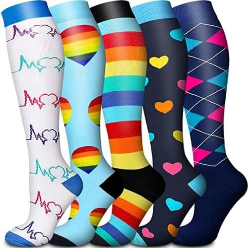 Men Professional Compression Socks Breathable Travel Sport Socks Fit For Nurses Splints Flight Travel Socks