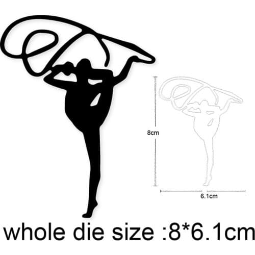 Craft metal cutting dies cut die mold Dancer Woman Yoga decoration Scrapbook paper craft knife mould blade punch stencils dies