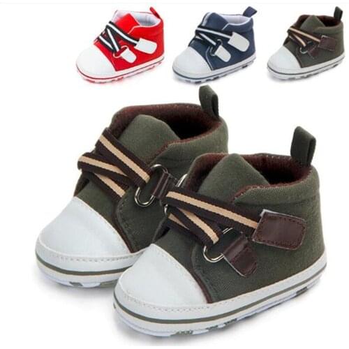 Cool Baby Canvas Shoes Infants Boys Sneaker Sport Shoes Antislip Baby First Walkers