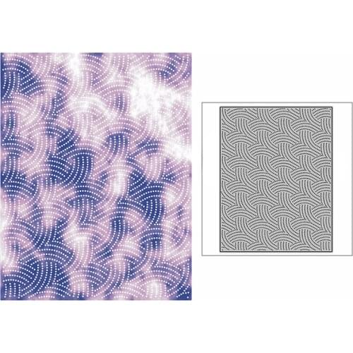 New Spotted Woven Mat Background Plate Paper Craft Embossing Mold 2021 Metal Cutting Dies for DIY Scrapbooking Album Card Making