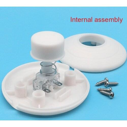 Foot Switch Landing On/Off Halfway Round Reset Button Pedal Switch for LED Lamp Switch Covers Dust Covers Household Merchandise