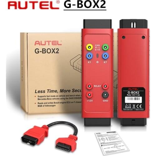 Original Autel G-BOX2 Tool for Mercedes Benz All Key Lost G BOX 2 Work with Autel MaxiIM IM608/IM508 Programmer