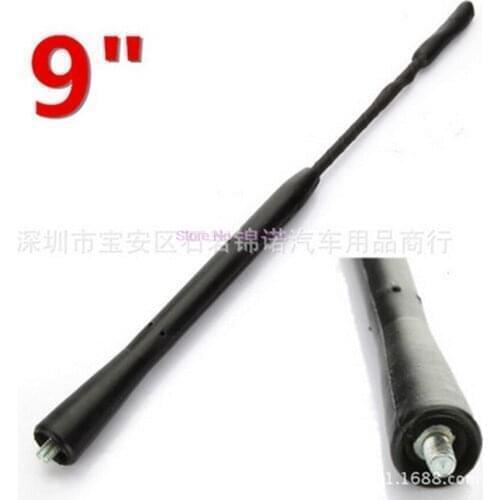 By DHL or Fedex 500pcs 9" Antenna Replacement Roof Mast Whip For V W J etta Golf Passat Mercedes audi Mazda AM/FM Aerials hot