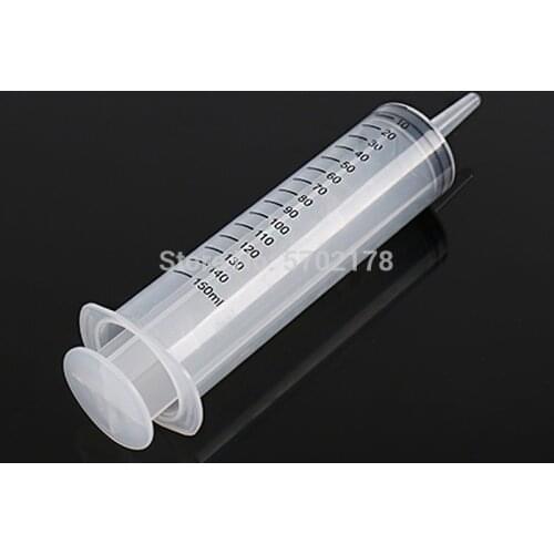 200ml / 150ml reusable large hydroponic plastic nutrition measuring syringe tool cat feeding dispenser