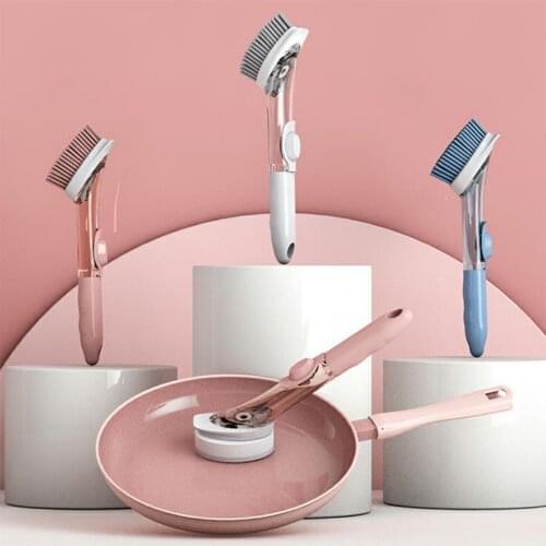 Automatic liquid dishwashing brush multifunctional kitchen supplies decontamination cleaning brush household brush pot brush