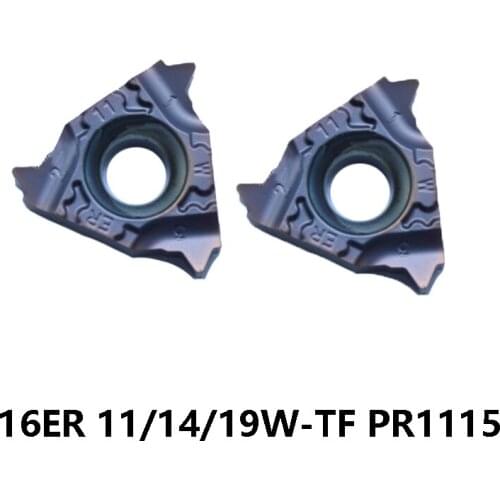 Original Lathe Cutter 16ER 14W 19W 16ER14W 16ER19W TF PR1115 Threading Carbide Inserts Turning Tools CNC