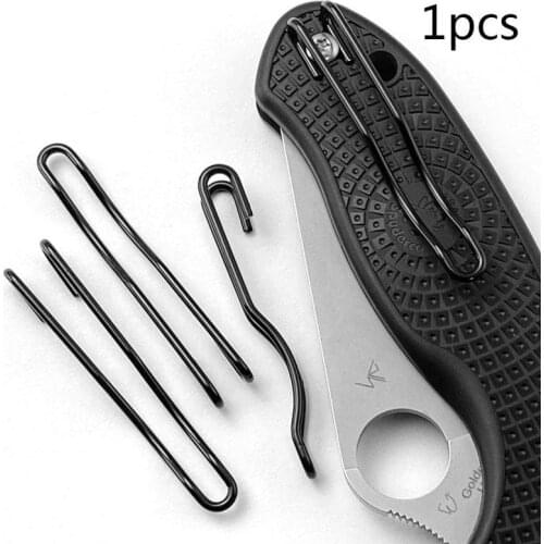 1pcs Universal Steel Wire Back Clip Steel Accessories waist For Folding DIY Pocket Clip Buckle Knife Accessories