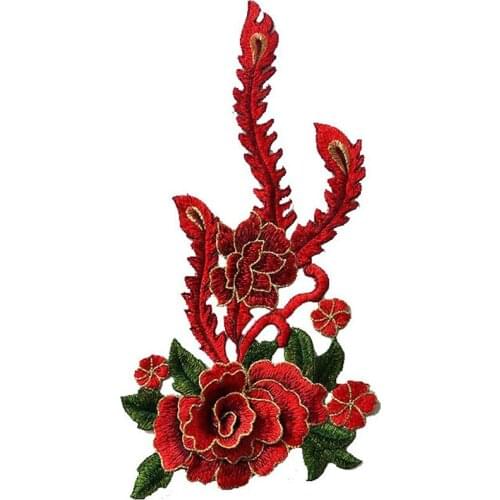 1Pc Colorful Flowers Patch Sew on Applique for Clothes Apparel Diy Accessories Embroidered Repair