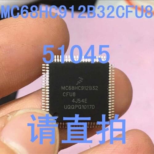 1PCS MC68HC912 MC68HC912B32CFU8 4J54E QFP80 Automotive computer board commonly used vulnerable CPU CHIPS