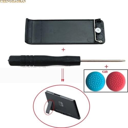 1pc + Screwdriver + Cap Grips Replacement Repair Parts Host Back Shell Kickstand Bracket Kit For Nintendo Switch Game Console NS