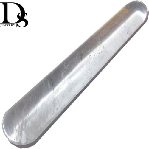 10cm Natural Clear Quartz Massage Wand Crystal Massage Tool Reiki Chakra Healing Relaxing Body Face Massage Acupuncture Therapy