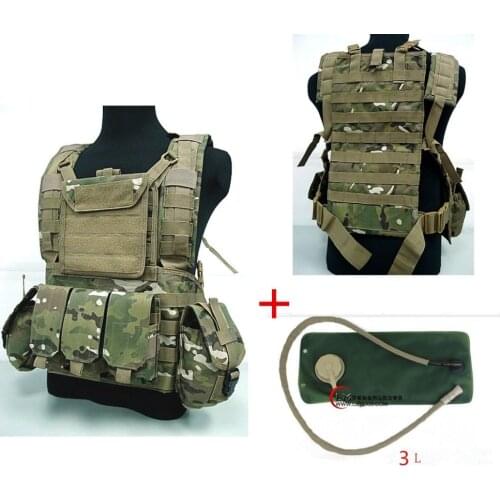 3 litres of water bag Military USMC Tactical Combat Molle RRV Chest Rig Paintball Harness Airsoft Vest