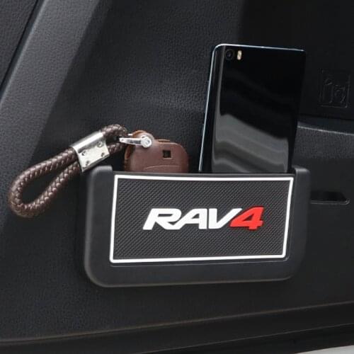Car Storage Bag Storage Box Card Key Mobile Phone Debris Box for Toyota RAV4 2015 2016 2017 2018 2019 2020 Accessories Styling