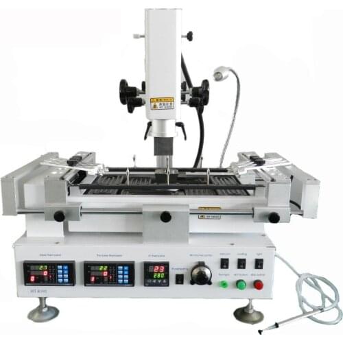 Free shipping 220V Honton HT-R392 3 temperature zones hot air top heater with IR preheating BGA rework station