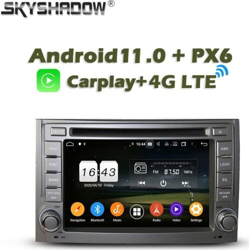 Wireless Carplay PX6 DSP Android 10 4G + 64GB Car DVD Player For Hyundai H1 Grand Starex 2007-2012 GPS RDS Radio wifi Bluetooth