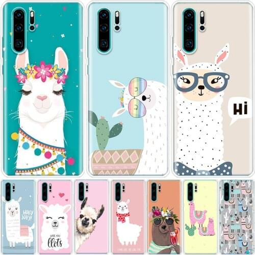 Lama Llama Alpacas Animal Phone Case For Huawei Honor 9 8A 8S 8X 7X 7A 20 10 Lite Pro 9X Y9 Y8 Y7 Y6 Y5 V20 V30 10i20i Y9S Coque