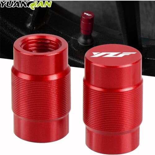 YZF Motorcycle Tire Valve Air Port Stem Cap Cover Plug CNC Aluminum Motorcycle Accessories for Yamaha YZF R3 R25 R6 R1 2013-2019