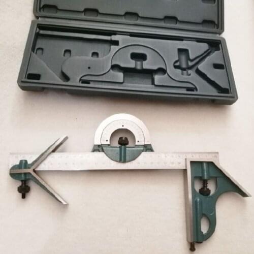 Combination Square Set Angle Ruler Universal Bevel 180 Degree Measuring Tool B85C