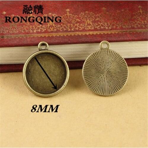 RONGQING 200pcs/lot 0.56g time gemstone Bottom bracket accessories 8MM