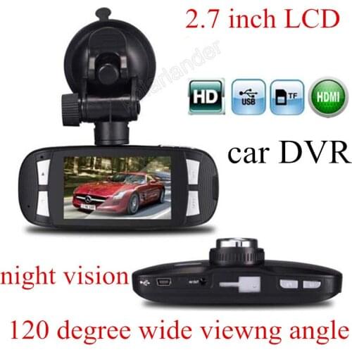 Original Car DVR H200 HD Camera Video Recorder 2.7 inch night vision Automotive Vehicle Traveling Data digital camcorder carcam