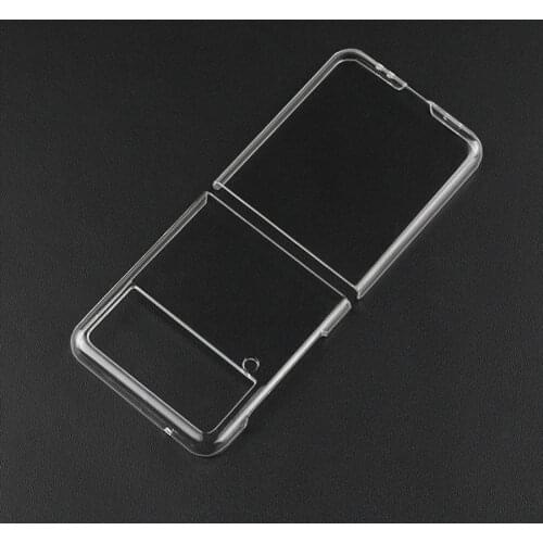 Transparent PC Hard Back Case Cover For Samsung Galaxy Z Flip 3